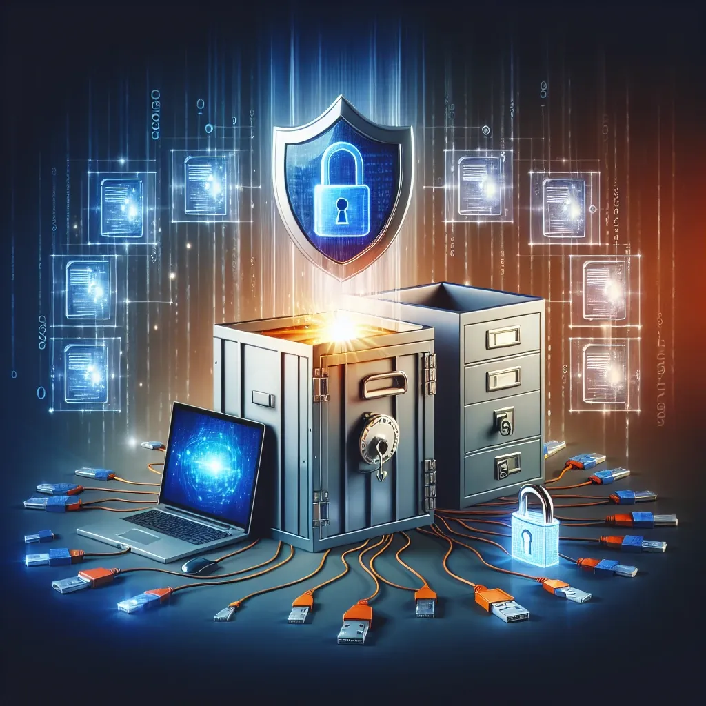 "Infographic illustrating key steps to prevent data loss and corruption, including regular backups, software updates, and cybersecurity measures."