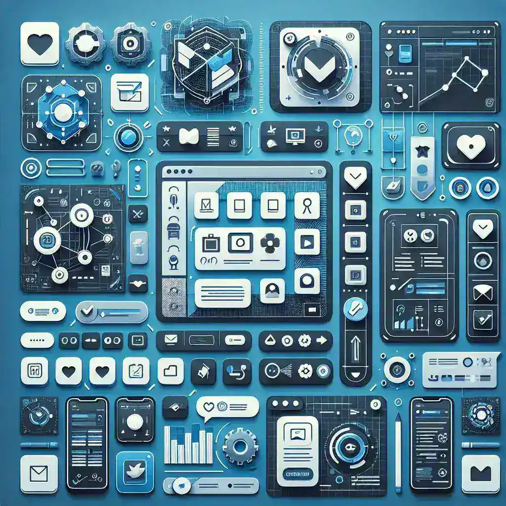 "Clean UI Libraries for Internal Apps: Enhance productivity and user experience with modern design elements and tools showcased in this image."